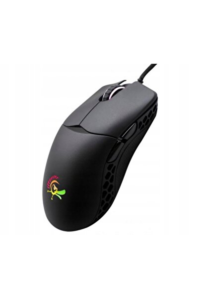 Ducky MYSZ FEATHER GAMING, ARGB - NEGRU, UȘOR