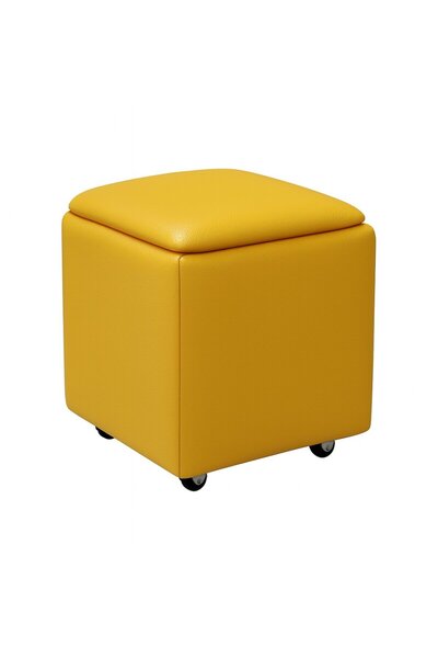 Smart Heater & Cooler Scaun multifuncțional 5-în-1 din PU și latex – galben