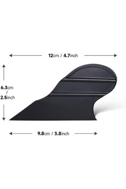 Universal Small Corner Edge Rag with Handle Window Filming Apparatus Black