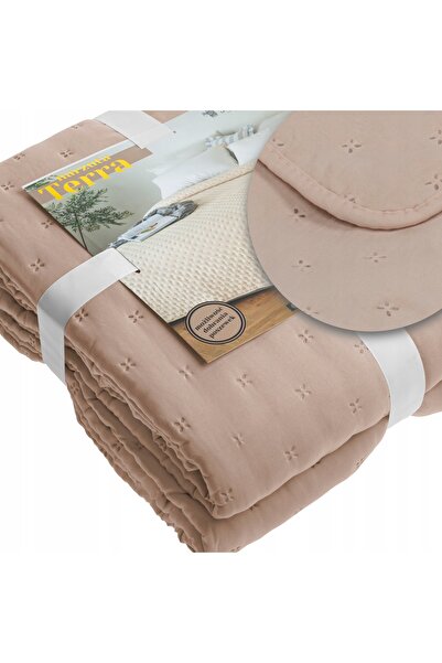 Spod Igły i Nitki Cuvertură decorativă pentru pat 240x220 Terra bej închis I24