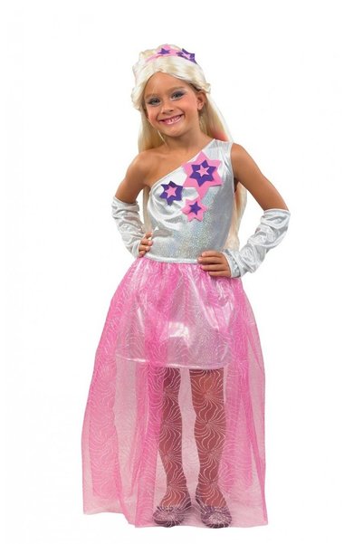 Fun Fashion Παιδική Αποκριάτικη Στολή Πριγκίπισσα Ροκ Σταρ Ροζ 271-pink NO4