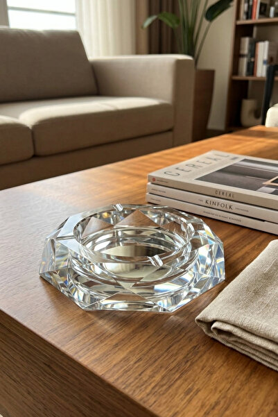 Cooker 13 cm Crystal Glass Ashtray Yk1611