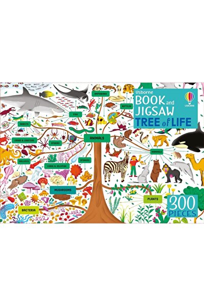 Usborne Παζλ 300 κομμάτια και βιβλίο - Βιβλίο και Παζλ: Δέντρο της Ζωής, Χαρτόνι