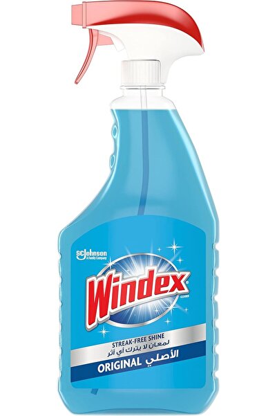 Windex Original Blue Glass Cleaner Spray Bottle, 750ml - Powerful Window Clea...
