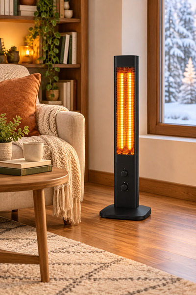 KUMTEL Mica Electric Heater 2300W with 1150W and 2300W Settings, Adjustable T...