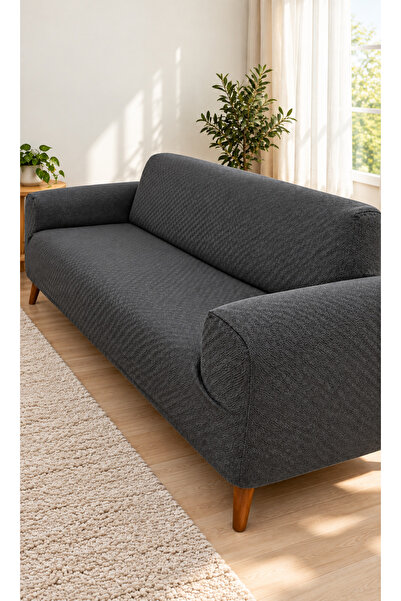Faiend Labyrinth Patterned Elastic Sofa Cover 3-Seater Stretchable Sofa and S...