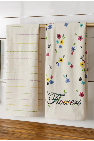 Generic Brand 2-Piece Kitchen Towel Drying Cloth 40X60 cm Non-Shedding Printe...
