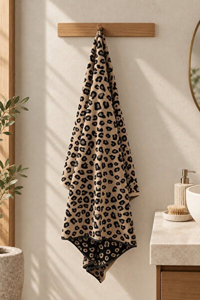 Daylife Veliki peškir za kupanje sa leopard uzorkom 100x150 cm – mekana tekst...