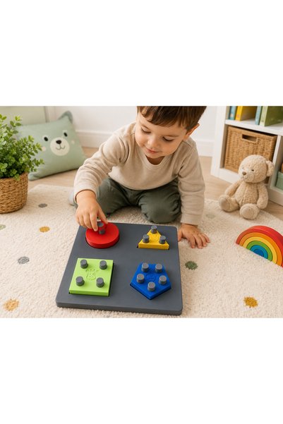 Bezos 3D Printing Montessori Shape Matching Game - Educational Fine Motor Ski...