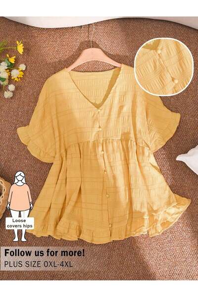Sheya Short-Sleeved shirt, yellow