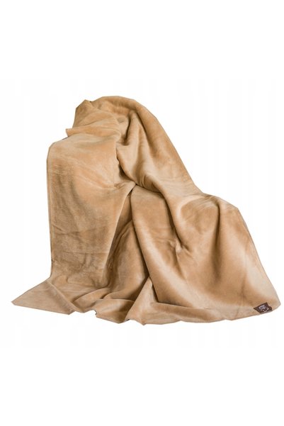 NO BRAND Pătură bumbac-acril 150x200 0293-6 bej