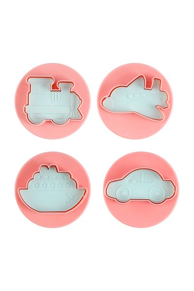 ROYALFORD Toy Shaped Cookie Cutters, 4pcs ABS Mould, RF10971 | 3D Kids Cookie...