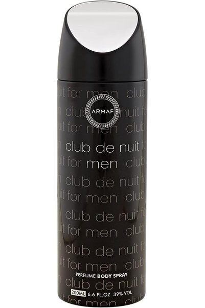 Armaf Club De Nuit Perfume Body Spray 200 ml Black Deodorants & Antiperspiran...
