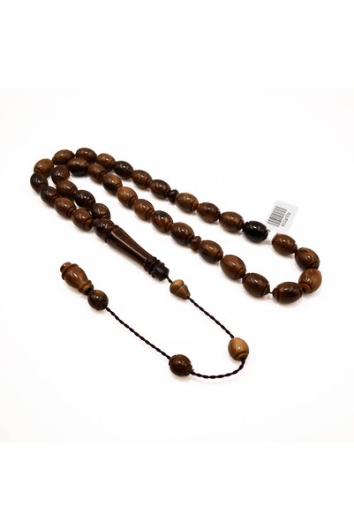 Generic Brand Coconut Shell Rosary Prayer Beads – 33 Beads, 10–13mm Oval Tasb...