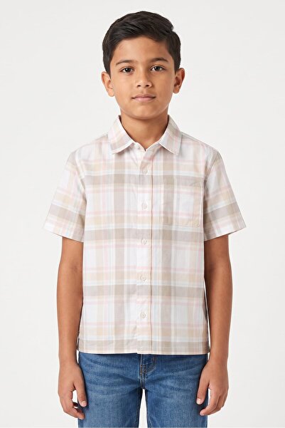 The Children's Place Kids Boy Plaid Short Sleeve Shirt, Multicolor