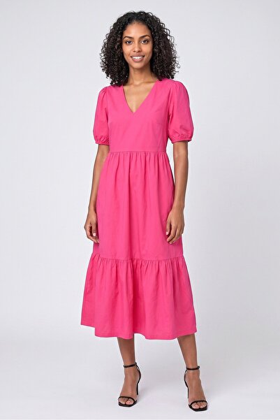 Threadbare Women Solid Maxi Dress, Fuchsia