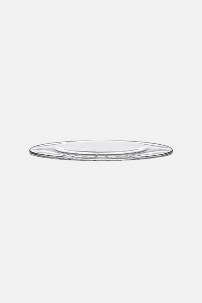 Bohemia Cristal Accademia Plate, Transparent