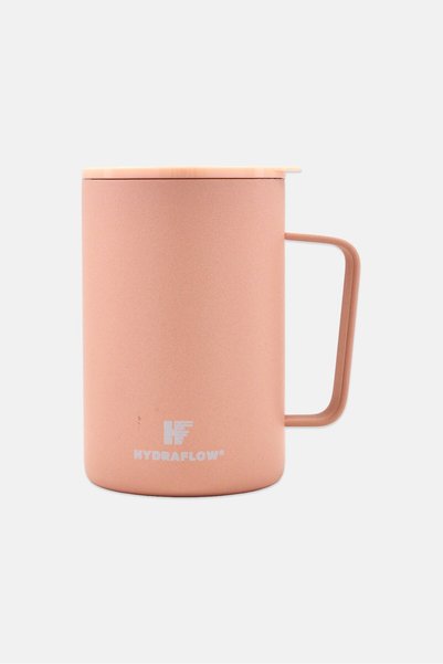 Hydraflow Stainless Steel Double Wall Insulated Mug 500ml, Coral