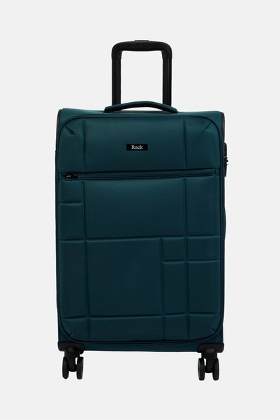 Rock 24 Inch Brand Logo Spinner Luggage, Green