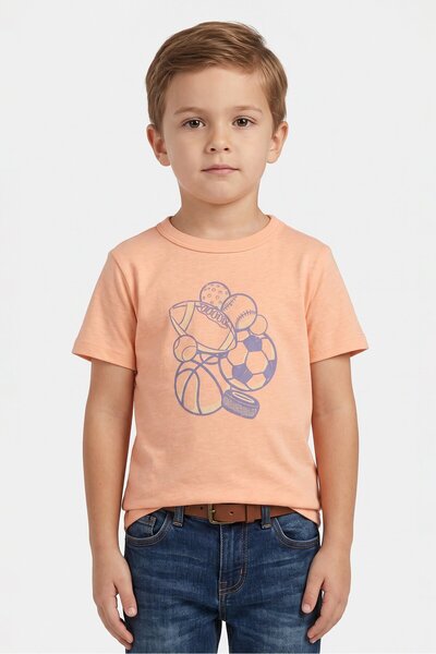 The Children's Place Kids Boy Crew Neck Short Sleeve Graphic Print T-Shirt, C...
