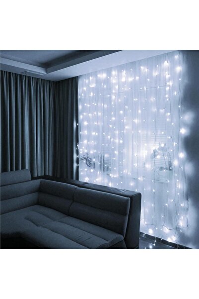 MyOfficeShop Ghirlandă luminoasă tip perdea, 200 LED-uri, 2x2m, pentru interi...