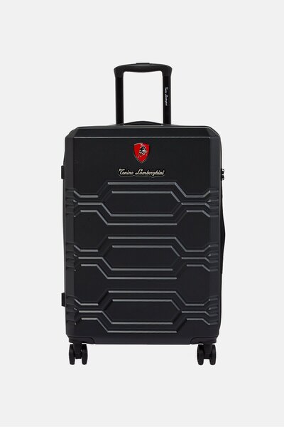 Tonino Lamborghini 21 Inch Hardshell Cabin Travel Luggage, Black
