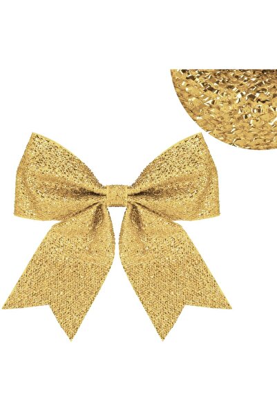 MyOfficeShop Fundiță decorativă pentru bradul de Crăciun, 20x22 cm, auriu