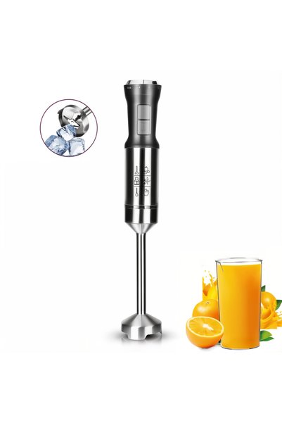 hoffmans Blender de mână HM-8025, 1000W, 21 viteze, 4 lame din oțel inoxidabi...