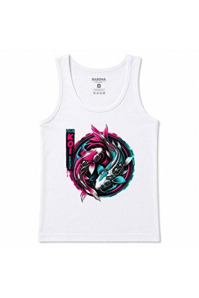 Rabona Fashion Maiou Neo Koi Cyberpunk cu grafică Japoneză Neon Yin Yang