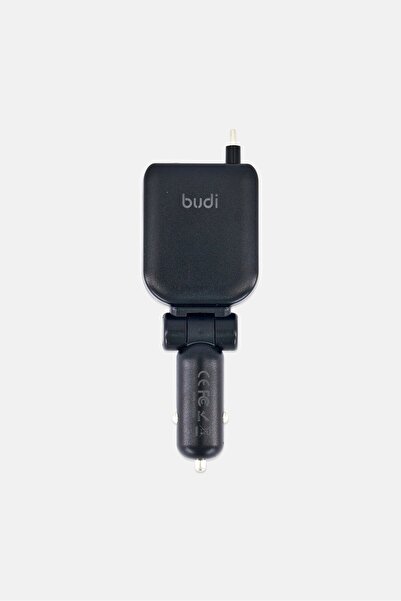 Budi 50W 3-Ports Fast Car Charger, Black