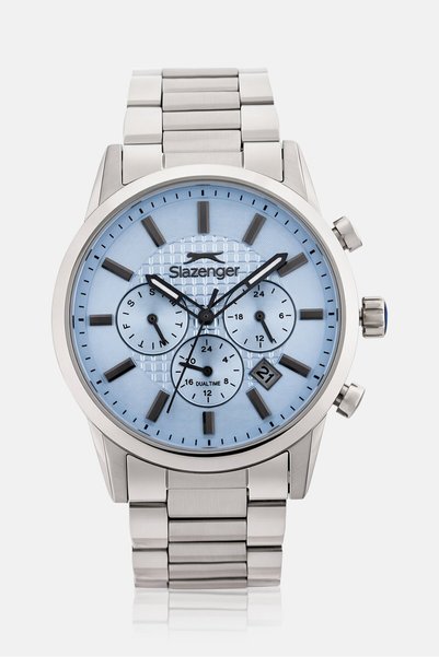 Slazenger Men SL926482300 Stianless Steel Analog Watch 42 mm, Silver