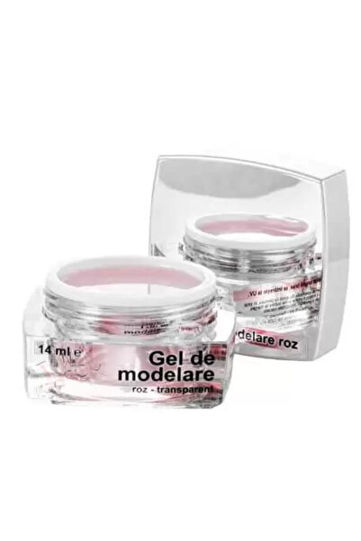 Janet Hand&Nails Gel de modelaj transparent roz, 14 ml