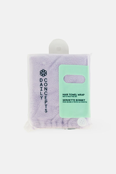 Daily Concepts Daily Hair Towel Wrap Lacy, Lilac