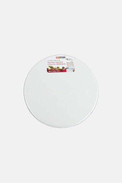 Range Kleen 4 Pcs Round Burner Cover, White