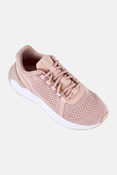Puma Kids Girl Softride Symmetry Eng Mesh Lace Up Running Shoes, Dusty Pink