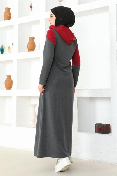 METKAR Hijab Sports Veil Anthracite