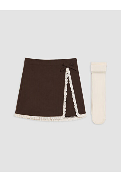 LC Waikiki I Girls' Lace Detailed Skirt and Pantyhose from Freezen Store