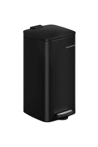 SONGMICS Coș de gunoi 34x29x54 cm, 30L, cu pedală, capac silențios și găleată...