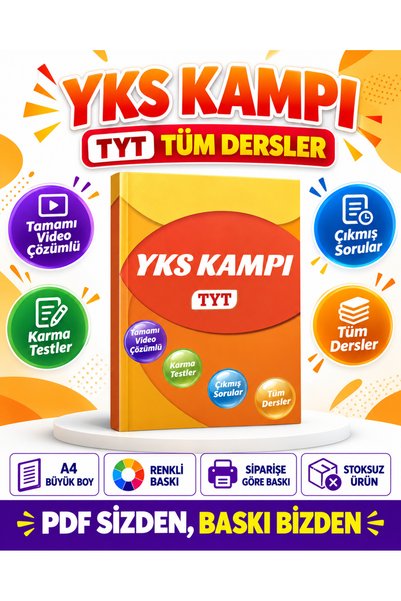 Modus Yayınları YKS Kampı TYT Tüm Dersler Soru Bankası ve Karma Testler A4 Re...