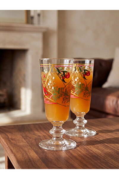 LC Waikiki Quality Parts from Çelebi Store 2-Piece Printed Glass Water Cup 180 ml