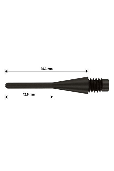 Bull's Μύτες Dart Longl.Tip Black 6mm (100)