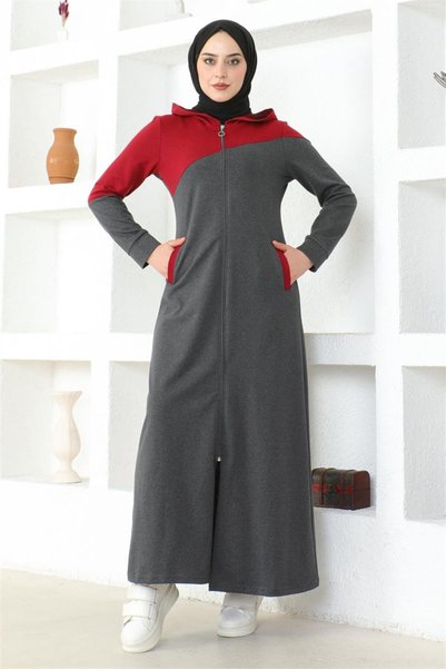 METKAR Hijab Sports Veil Anthracite