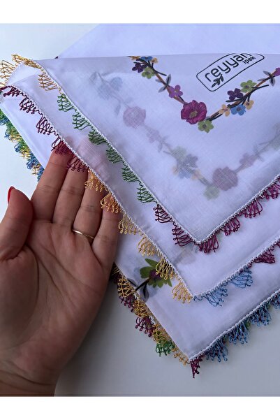 REYYAN Hand Work Needlepointed Square Writing 100X100 cm Handcrafted