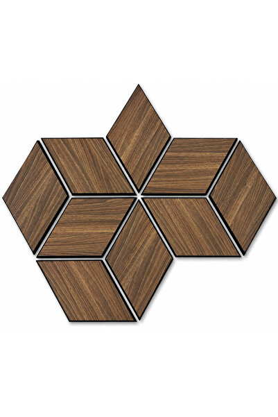 unbranded Set de 9 panouri decorative romboidale din MDF și pâslă, LDA PREMIU...