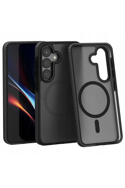 spacecase Hybrid Fusion Mag Galaxy S25 negru