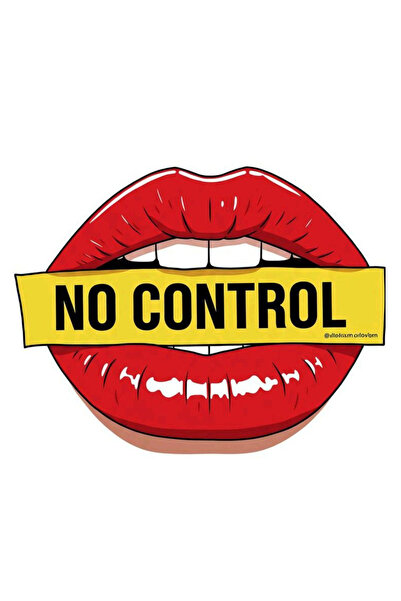 Oracal Autocolant No Control – Buze Roșii, Design Rebel și Jucăuș 👄   15cm
