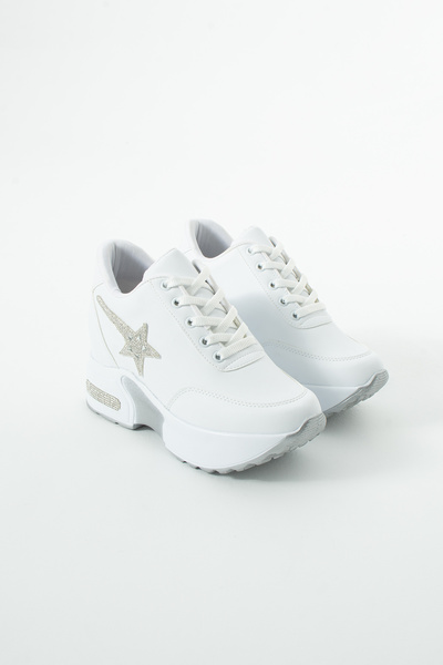 kajal ayakkabı Sneakers - Alb - Tocuri medii (5-9 cm)