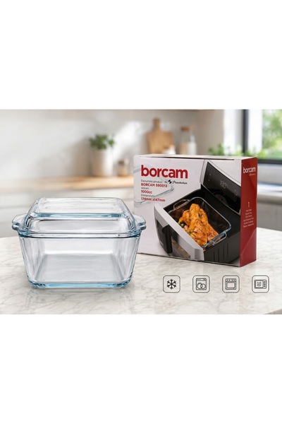 Paşabahçe Pasabahce, 1L (1000 cc), 174x147 mm – Compatible with Air Fryer, Ov...