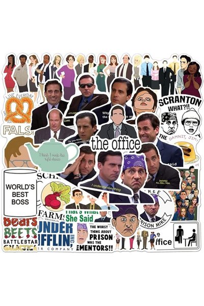 Generic ملصقات فينيل مقاومة للماء لطيفة من The Office، 50 قطعة