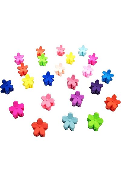 Generic 24pcs Mini Flower Hair Claw Clips Clamps Womens Girls Multicolour Pla...